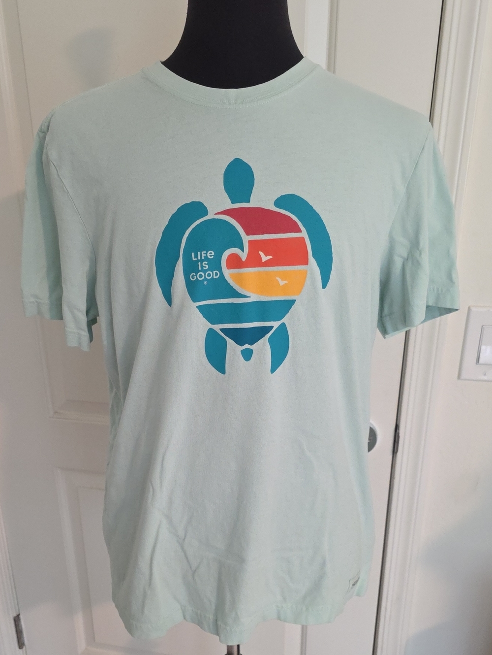 Life Is Good Seafoam Short-Sleeve Turtle Heart Tee